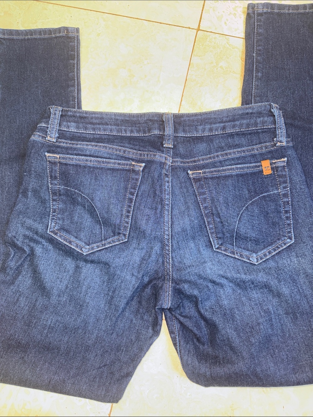 Joe's Jeans Women's Dark Indigo High-Rise Slim Jeans - Picture 3 of 4